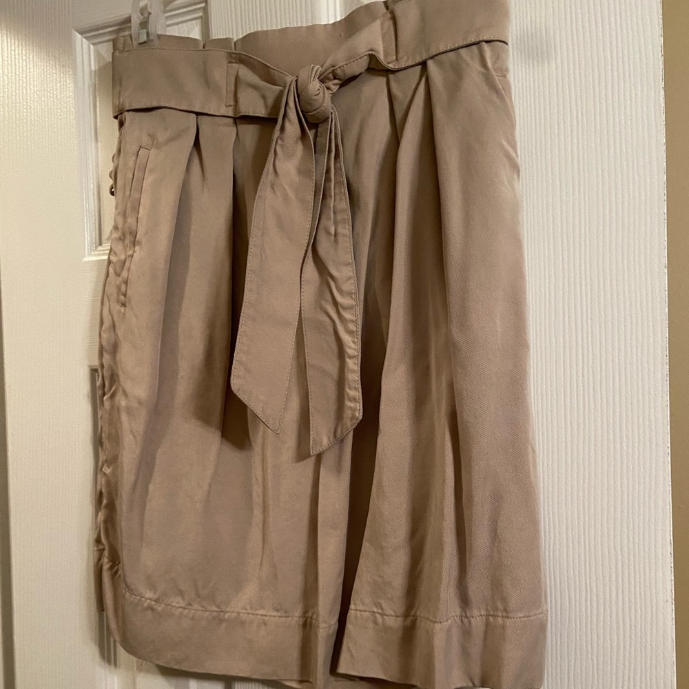 High Waisted Khaki Skirt